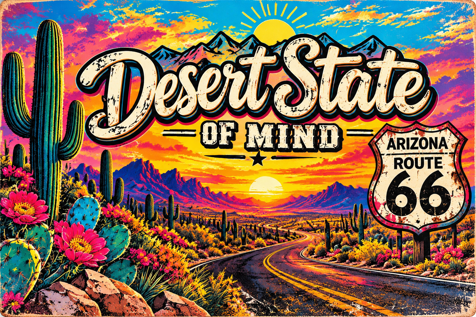 Desert State of Mind custom print created by InkSpire